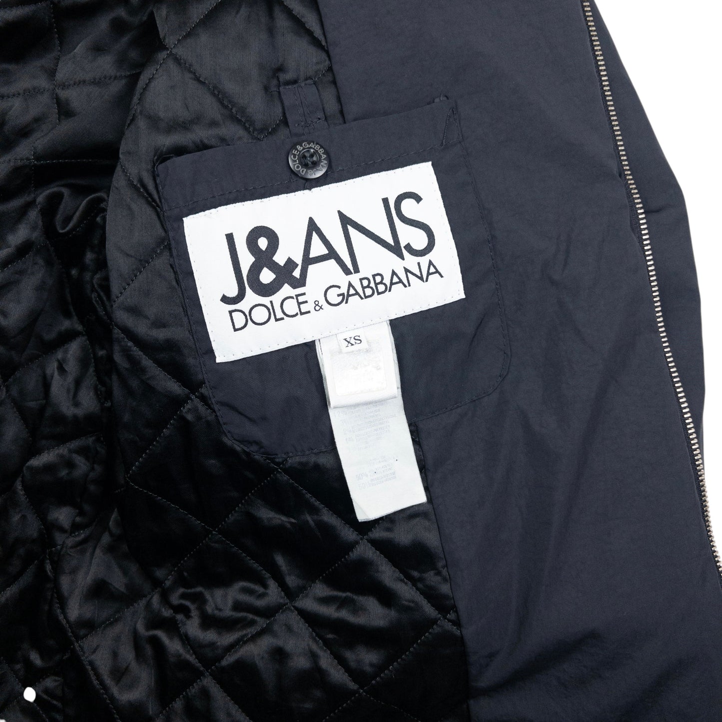 Vintage Dolce & Gabbana Fur Collar Jacket Size XL