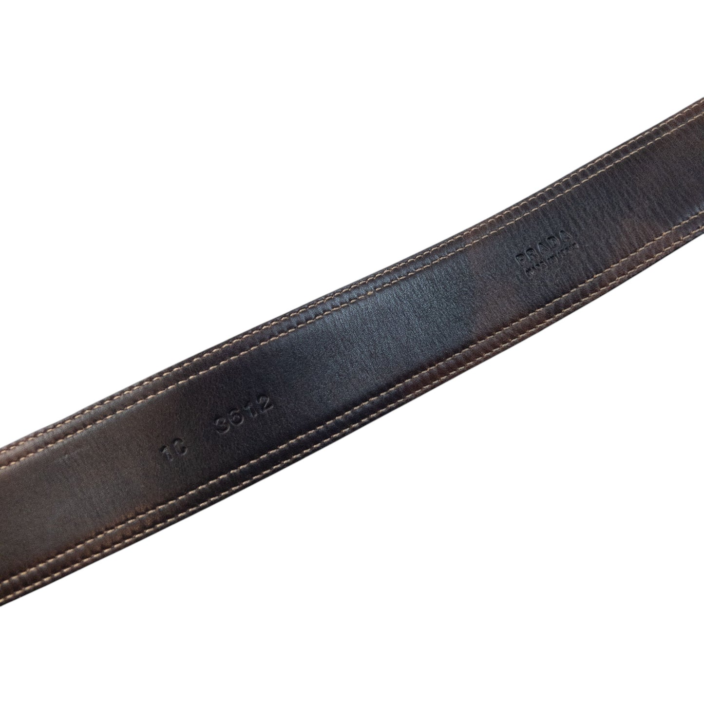 Vintage 90s Prada Leather Belt Size W26