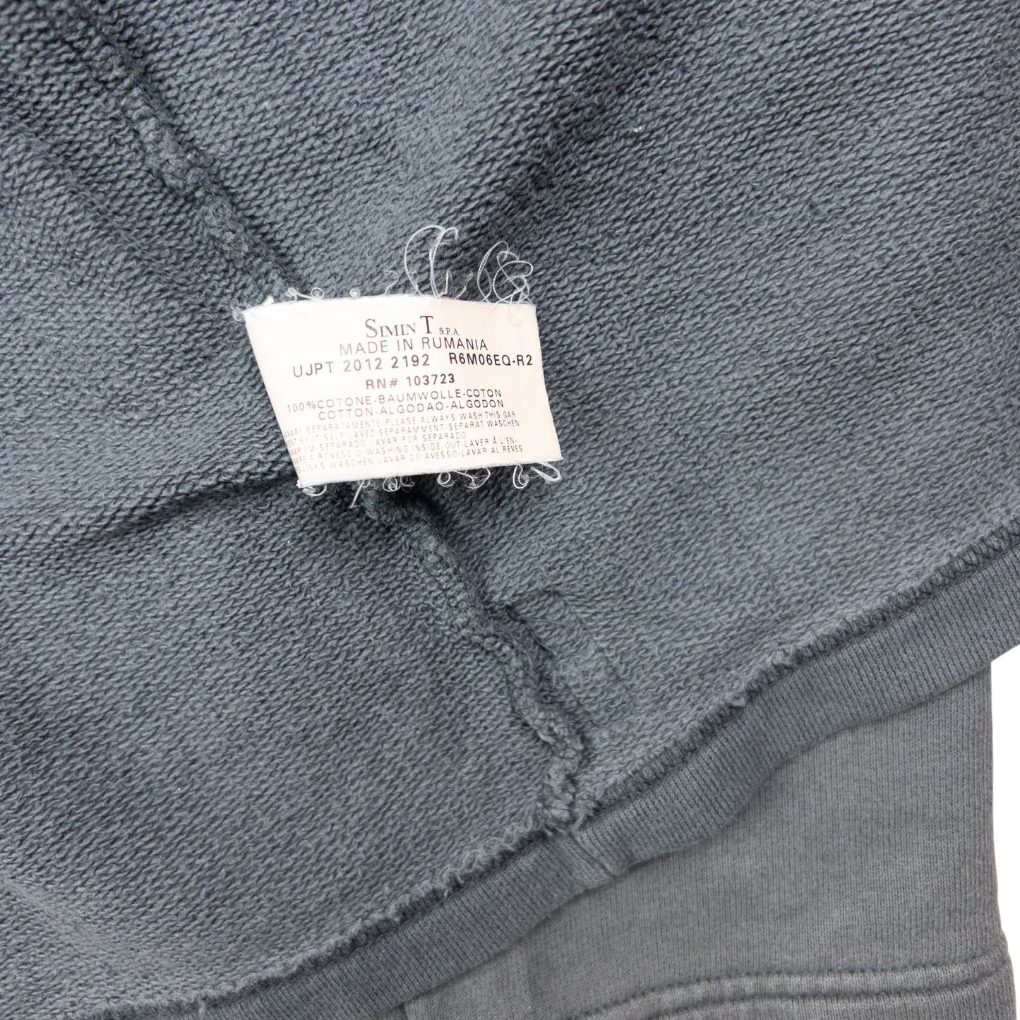 Vintage Armani Jeans Zip Up Sweatshirt Size M