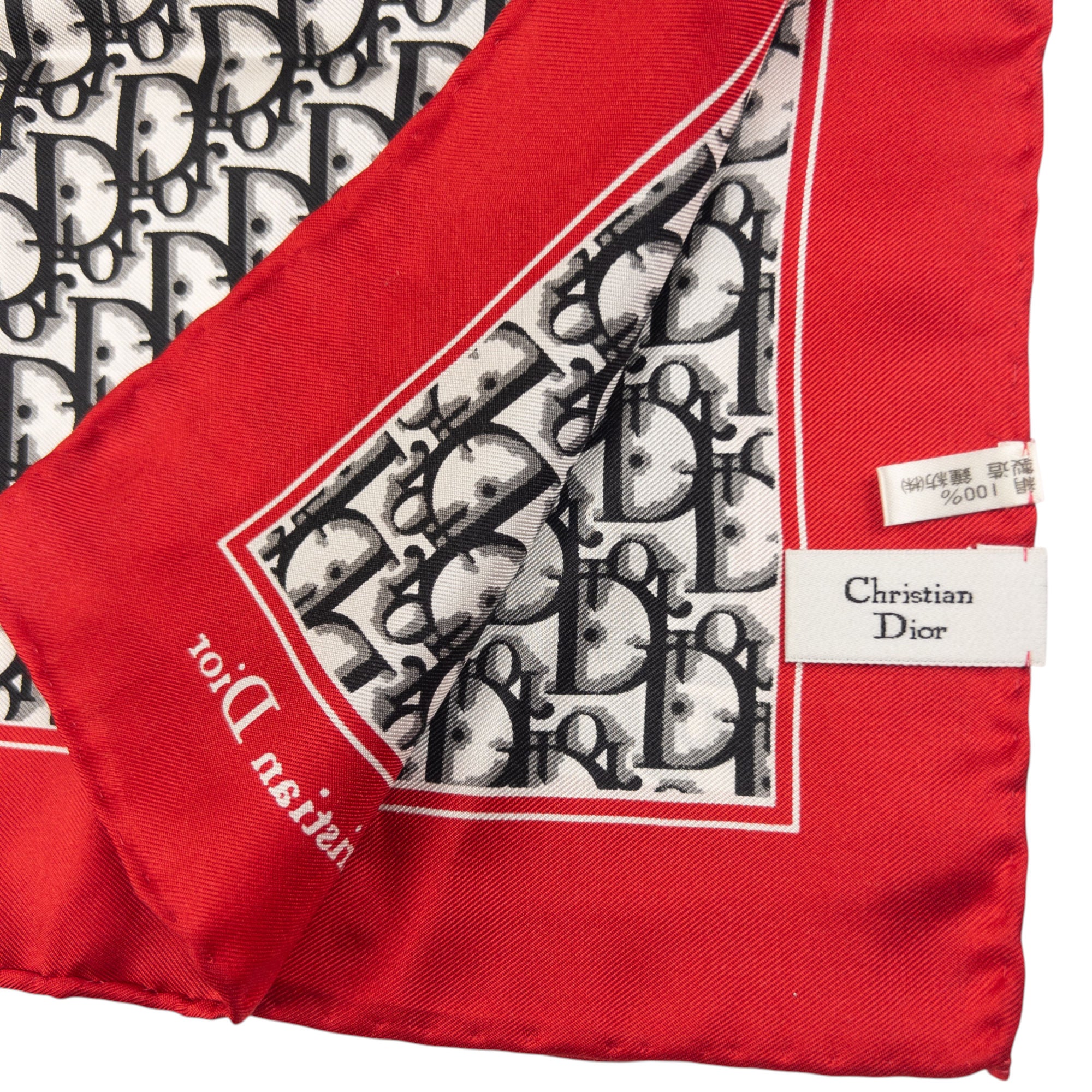 Vintage Dior Monogram Silk Scarf