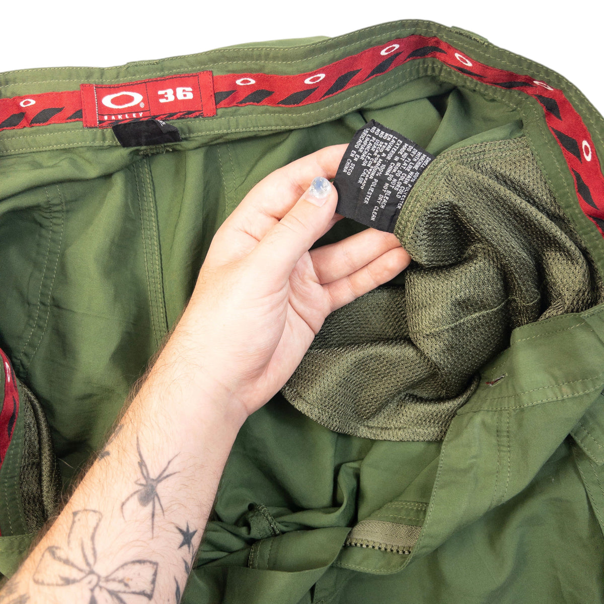 Vintage 90s Oakley Lightweight Cargo Trousers Size W35