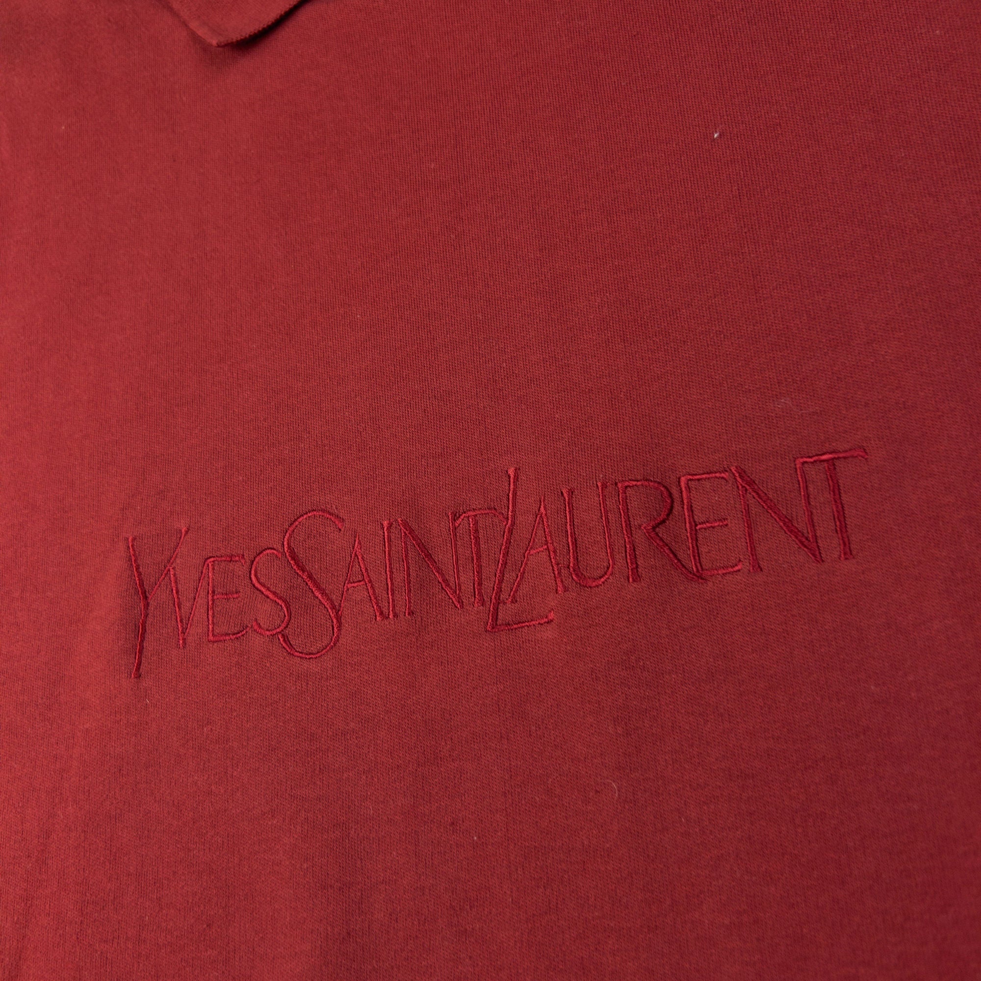 Vintage YSL Yves Saint Laurent Polo Sweatshirt Size M