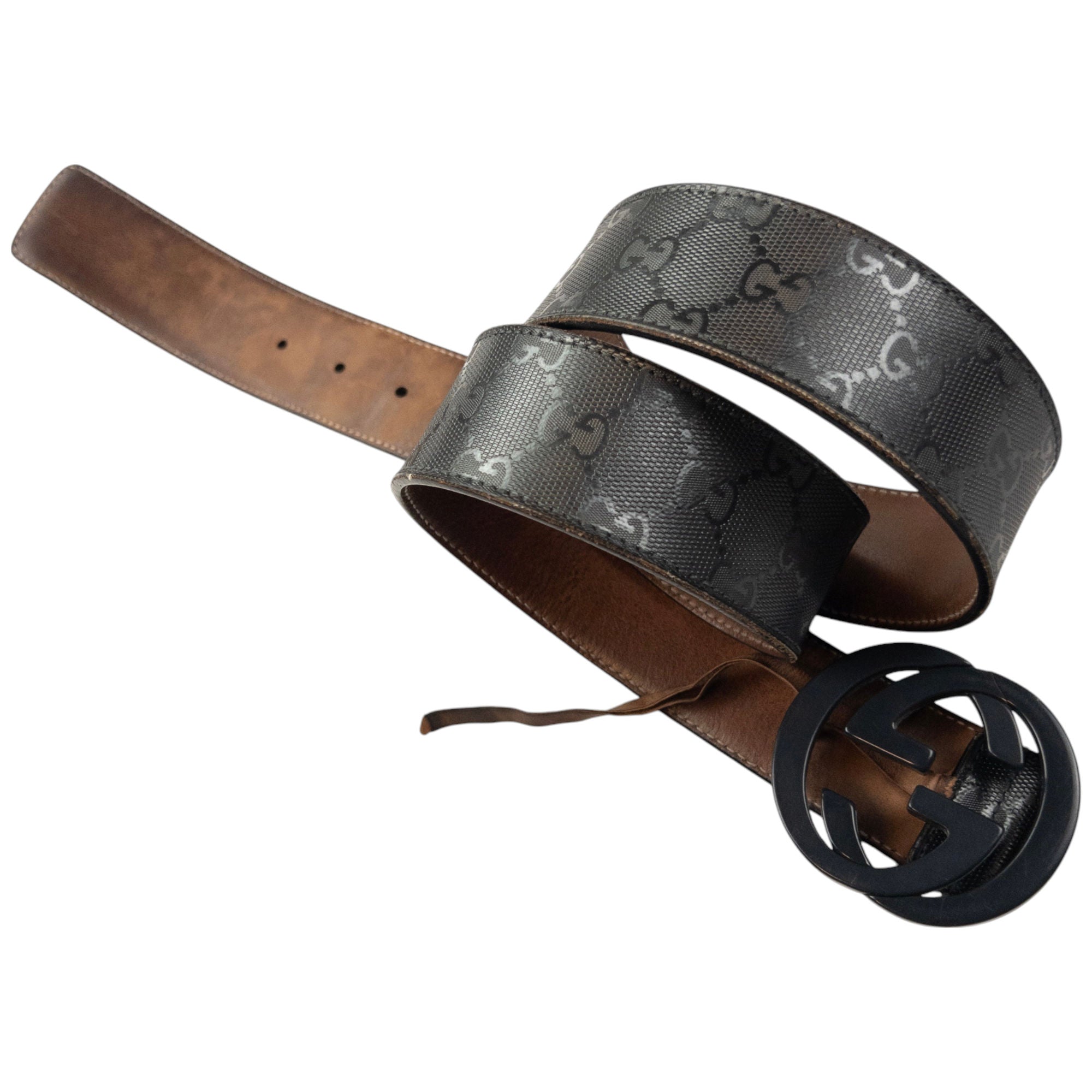 Vintage Gucci Monogram Belt Size W34