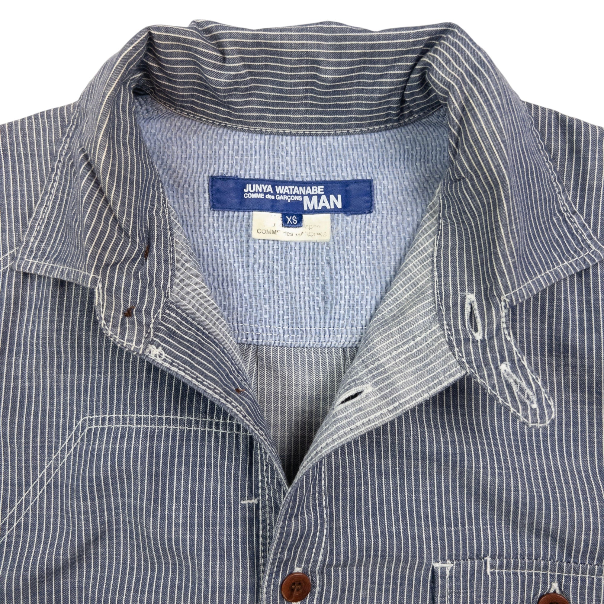 Vintage Junya Watanabe X Comme Des Garçons MAN Long Sleeve Button Up Shirt Size XS