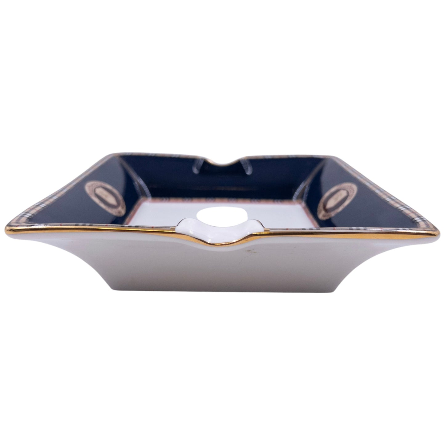 Vintage Burberry Nova Check Fine Bone China Ashtray