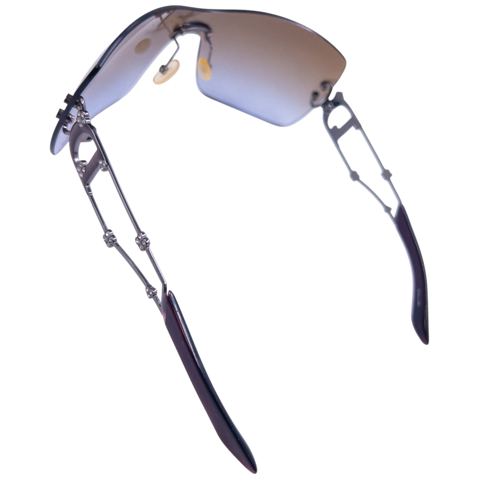 Vintage Dior Sweetest Flower Diamonte Rimless Sunglasses