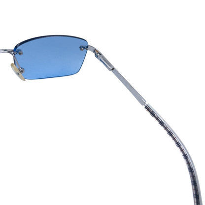 Vintage Burberry Nova Check Rimless Sunglasses