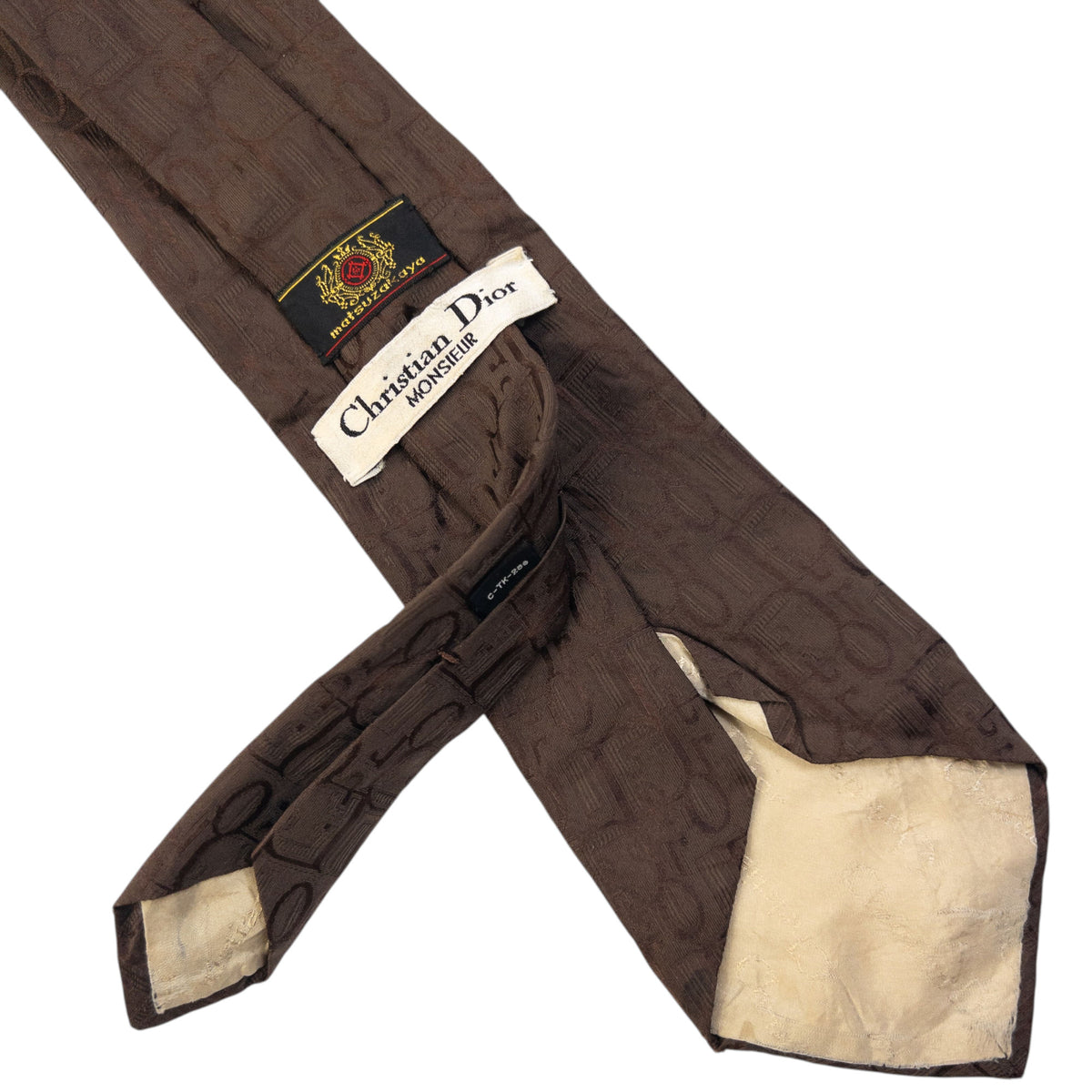 Vintage Dior Monsieur Monogram Silk Tie