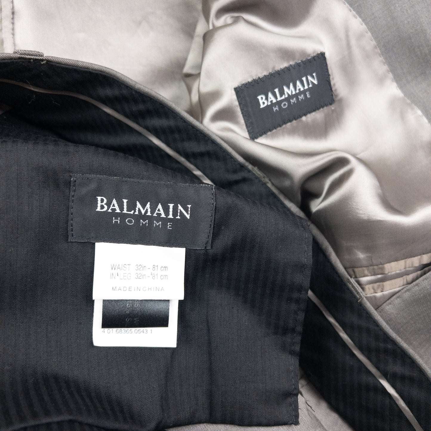 Vintage Balmain Homme Jacket & Trousers Suit Set Size L
