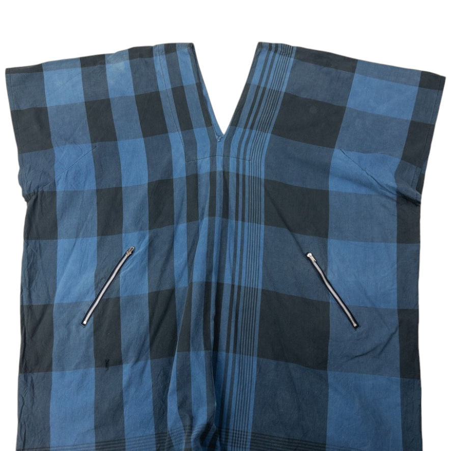 Vintage Yohji Yamamoto Checkered Kaftan Dress Womens Size M