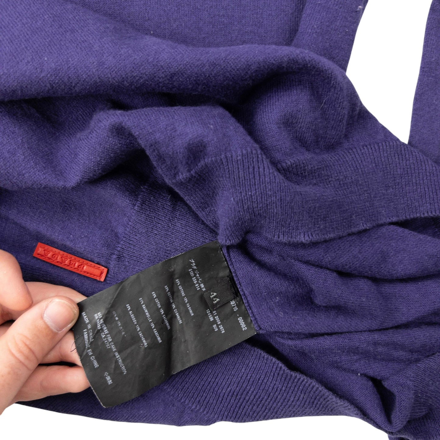 Vintage Prada V Neck Jumper Womans Size S