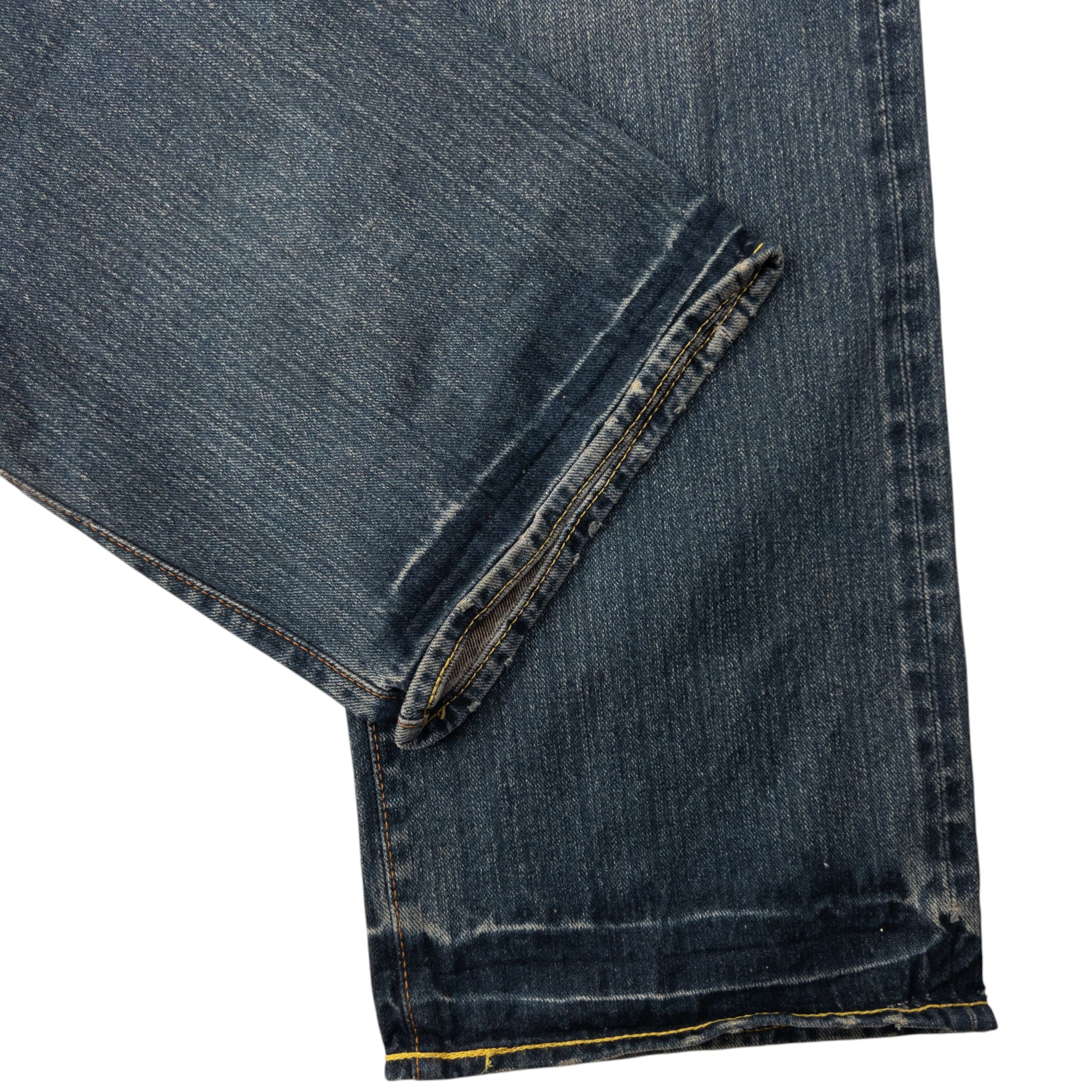Vintage RMC Red Monkey Company Embroidered Wave Japanese Denim Jeans Size W34