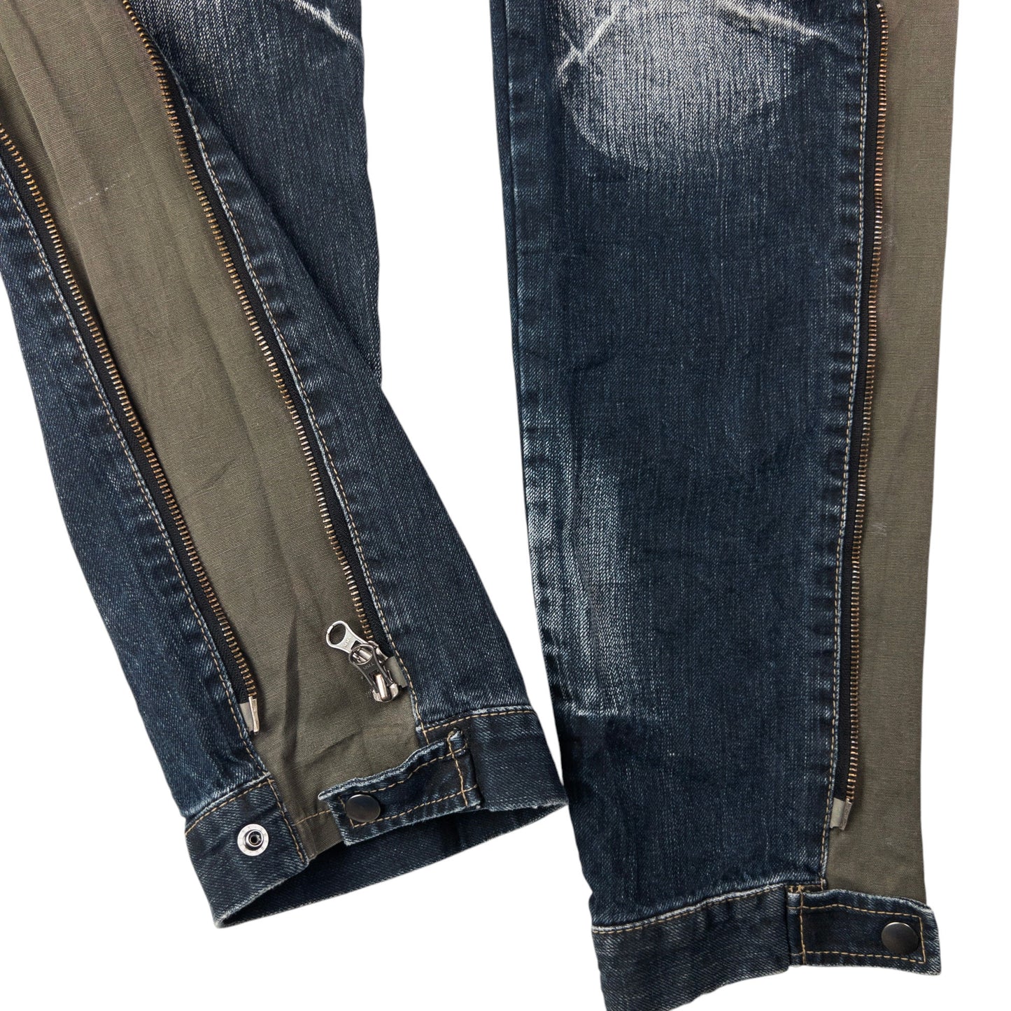 Vintage PPFM Multi Zip Denim Jeans Size W31