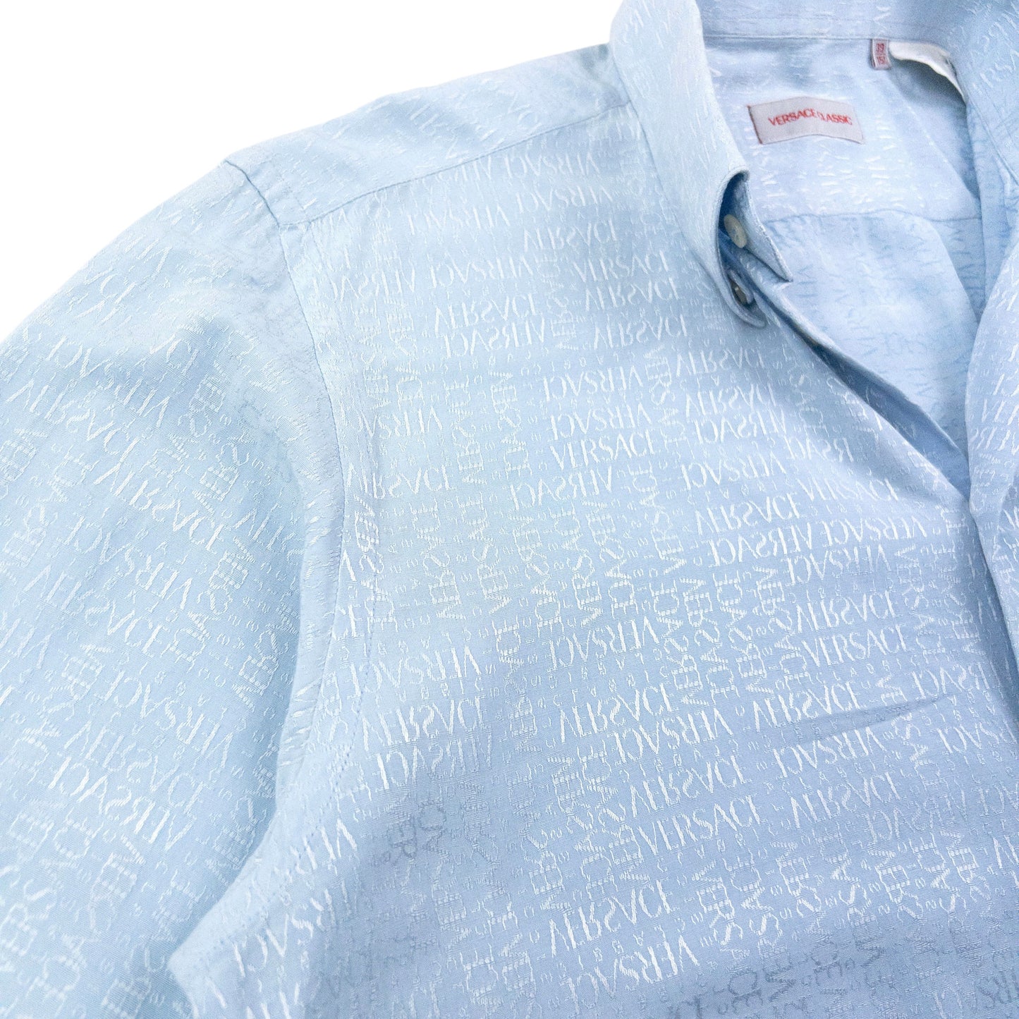 Vintage 2000s Versace Classic Monogram Long Sleeve Button Up Shirt Size M