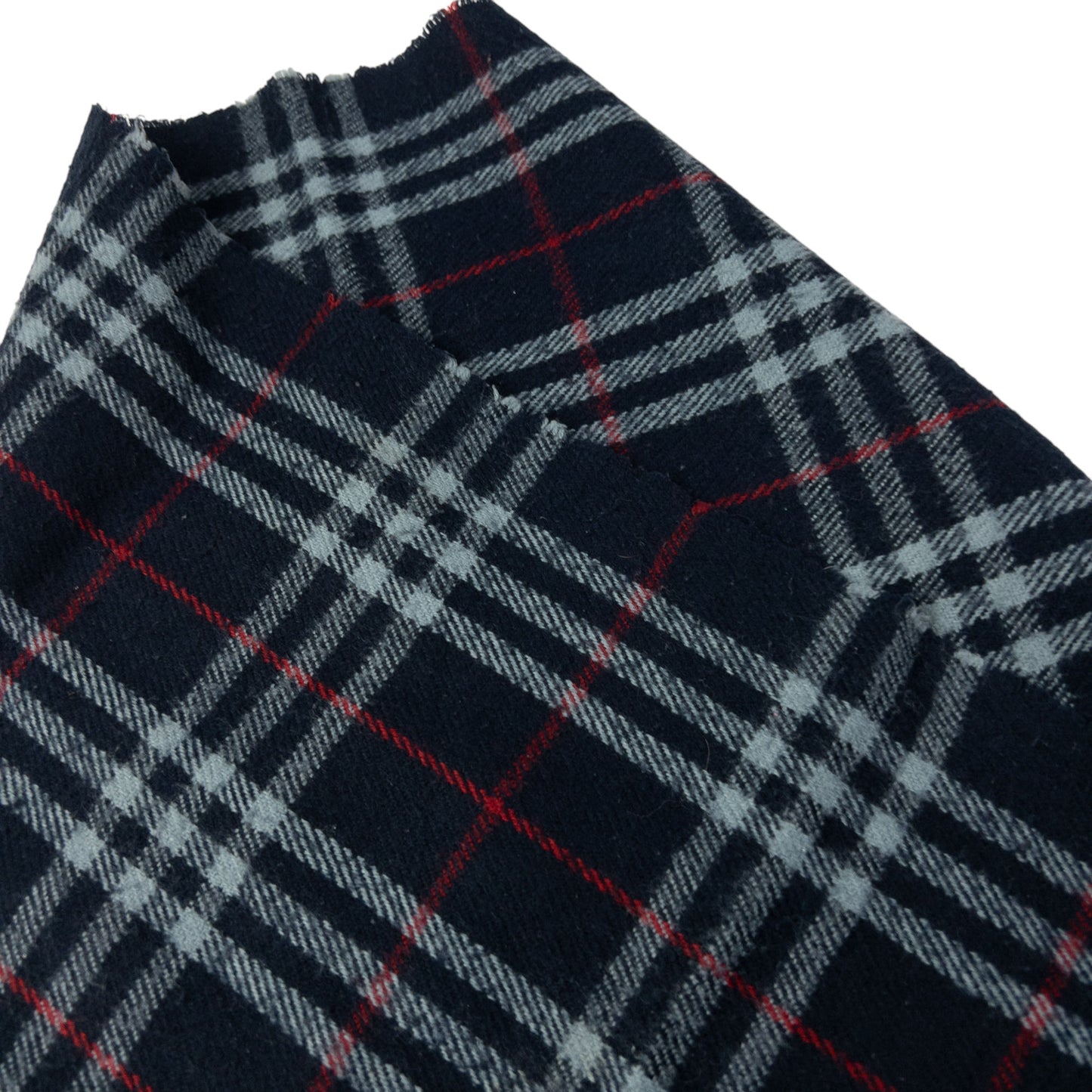 Vintage Burberry Nova Check Lambswool Tassel Scarf