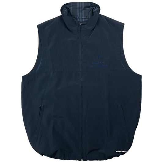 Vintage Burberry Golf Olympic Lake Tsuburaba Course Gilet Size L