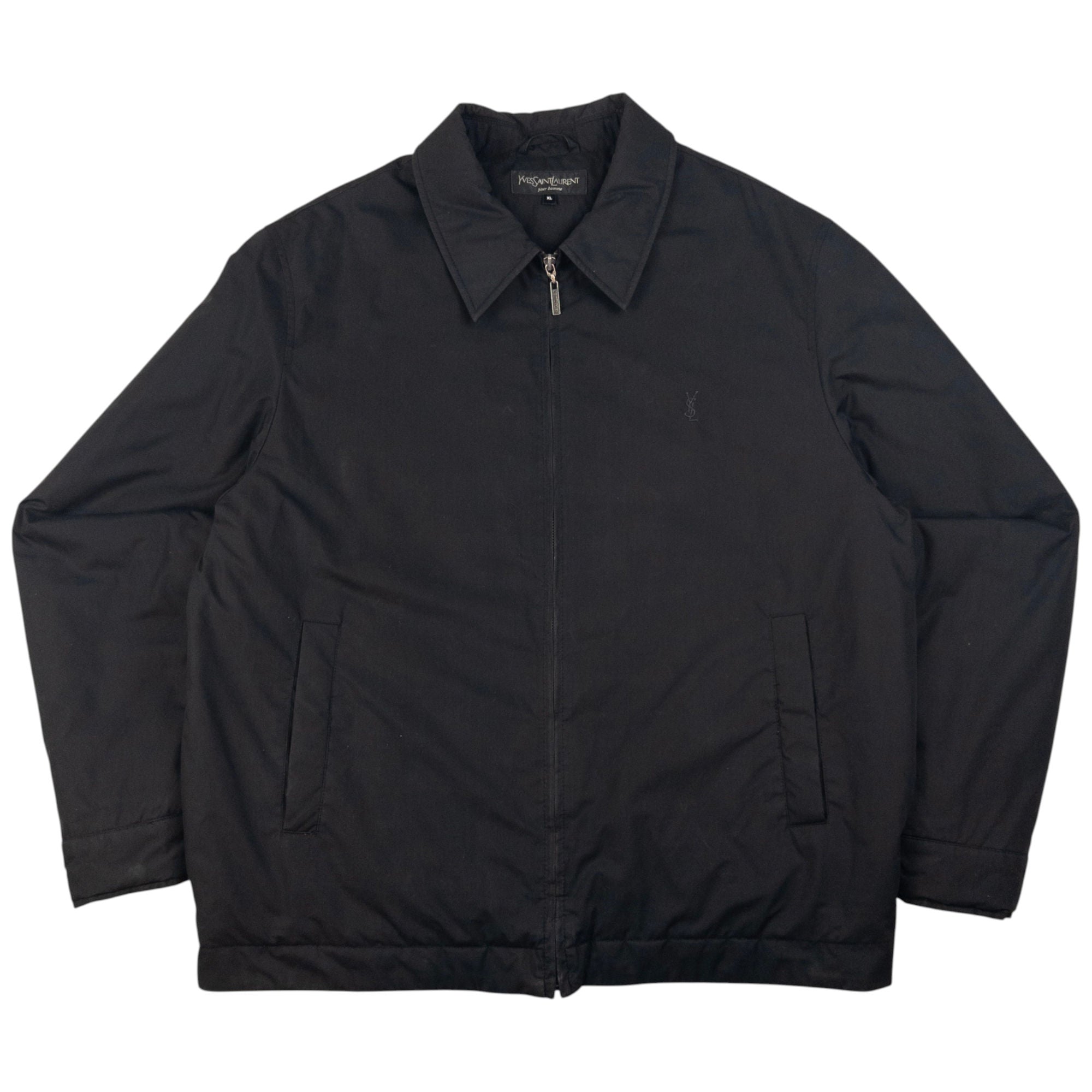 Vintage YSL Yves Saint Laurent Padded Zip Up Jacket Size XL