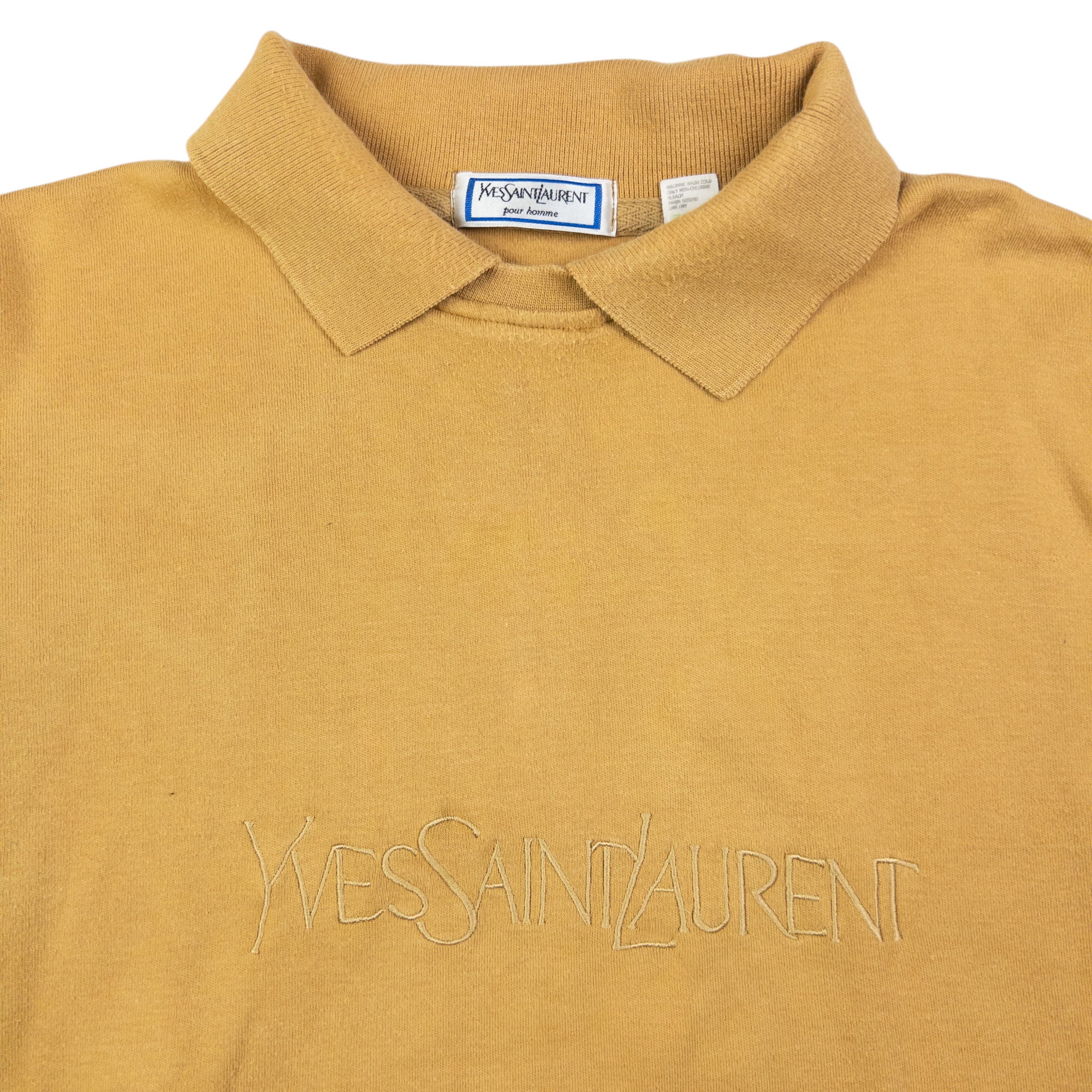 Vintage YSL Yves Saint Laurent Polo Sweatshirt Size M