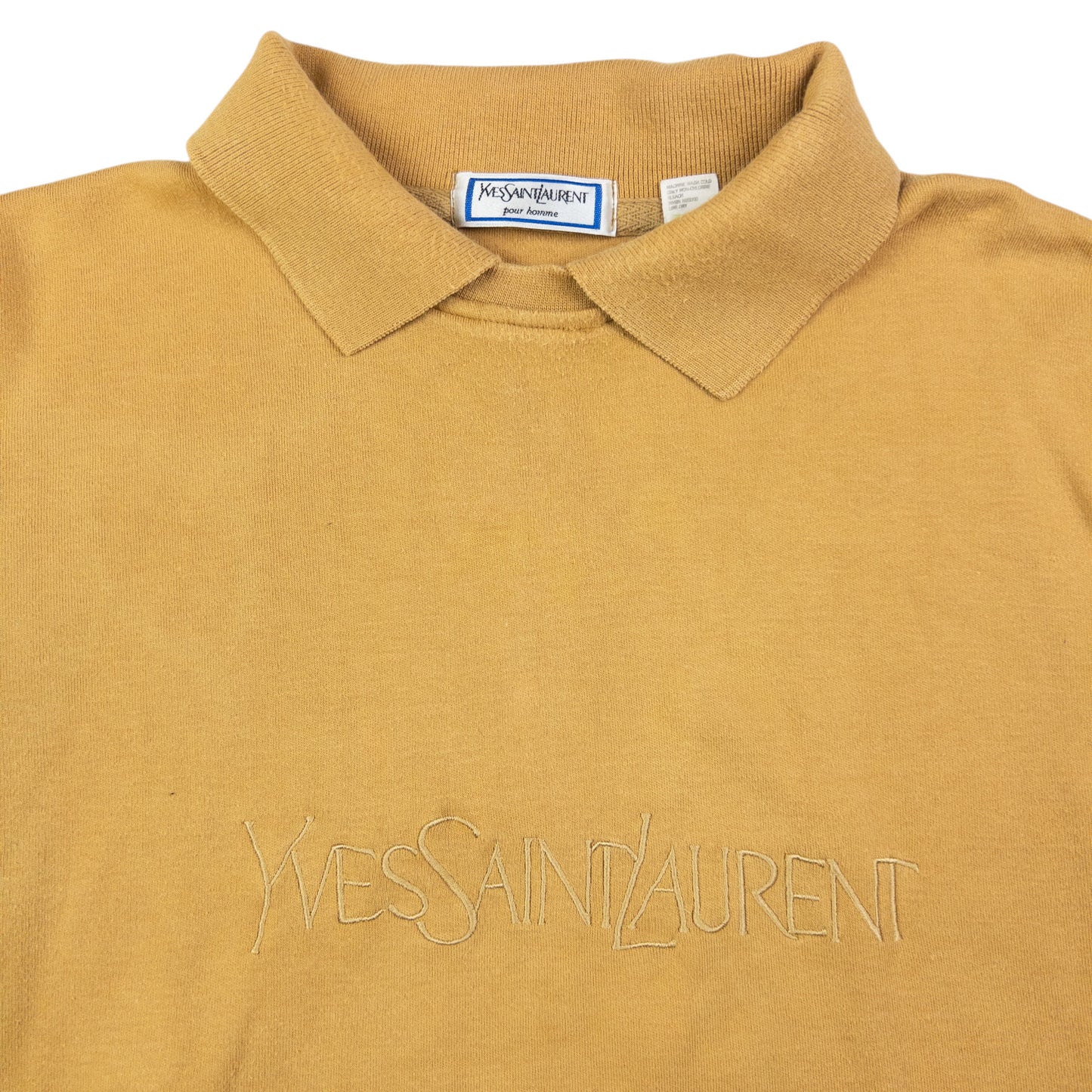 Vintage YSL Yves Saint Laurent Polo Sweatshirt Size M