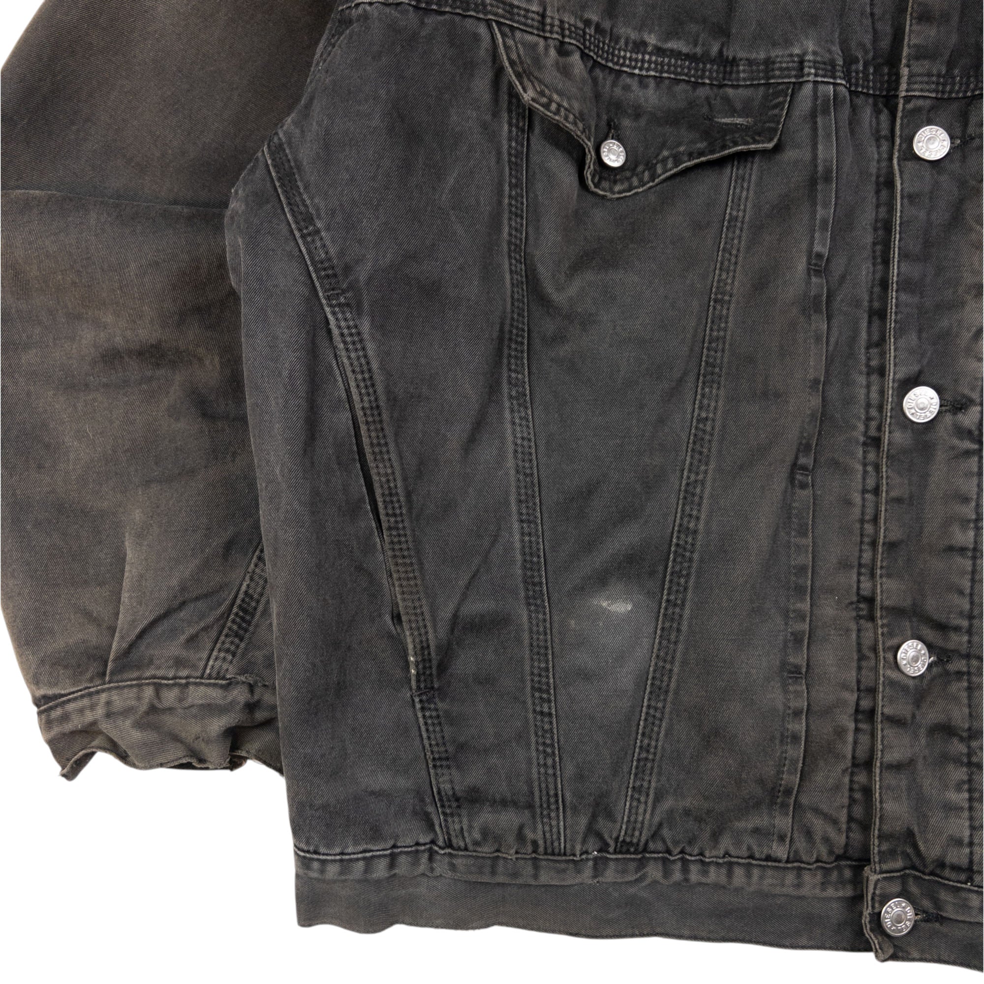 Vintage Diesel Industry Button Up Denim Jacket Size XL