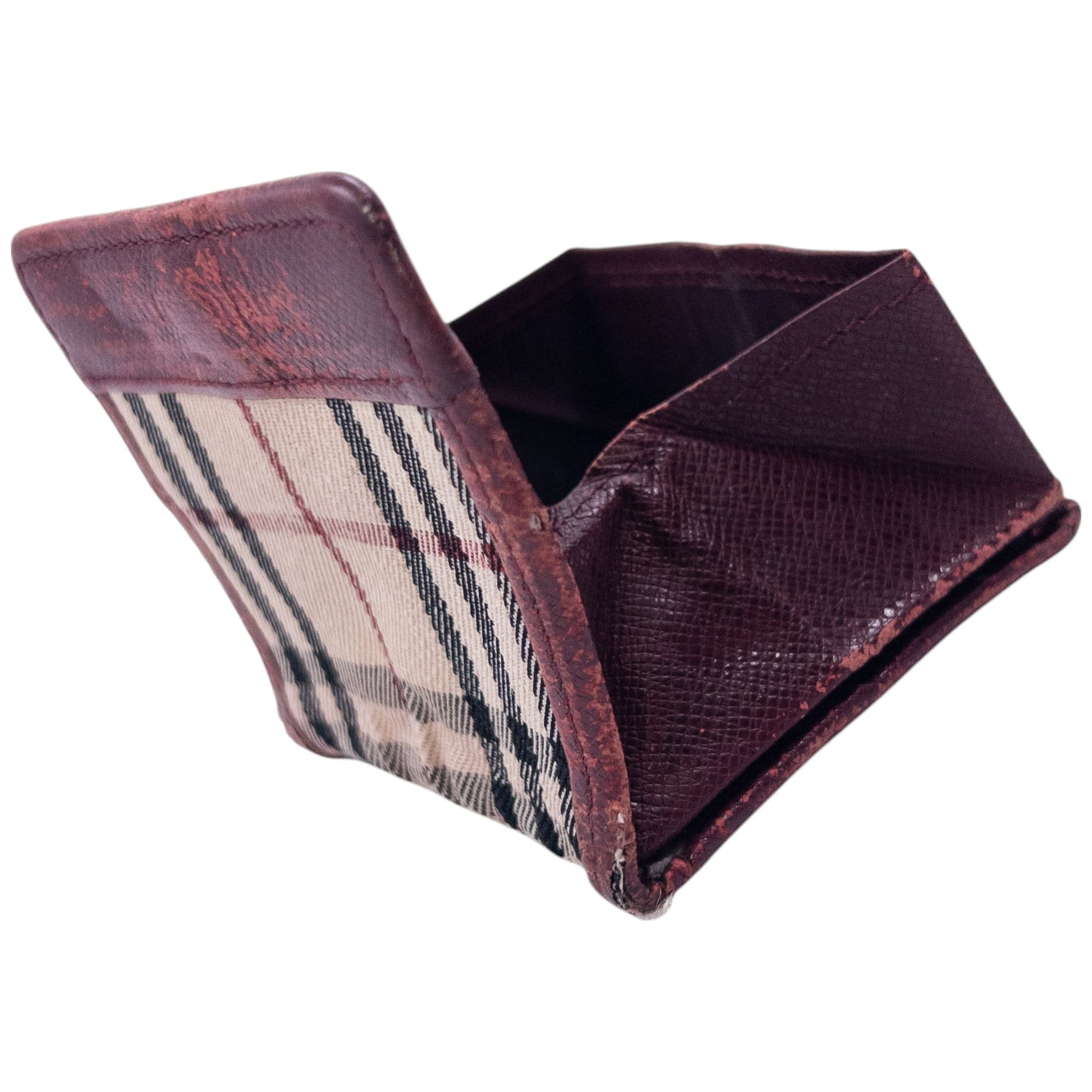 Vintage Burberry Nova Check Coin Tray Purse