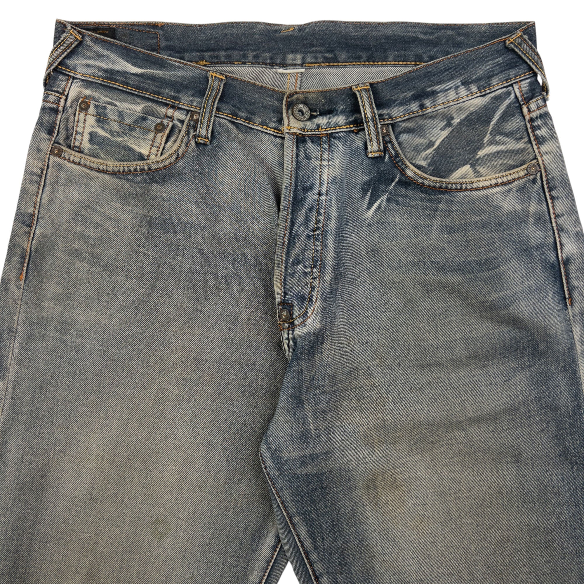 Vintage Evisu Double Gull Japanese Denim Shorts Size W32