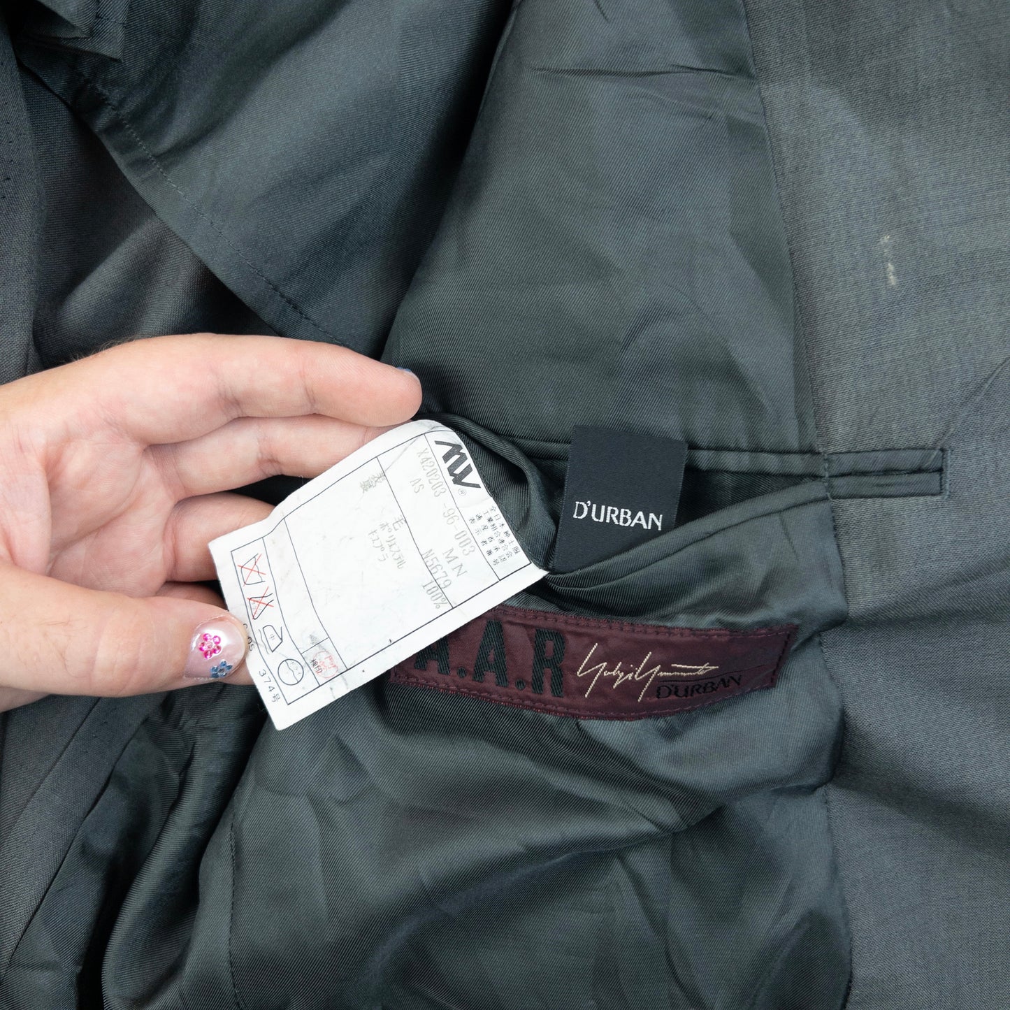 Vintage 90s Yohji Yamamoto D'Urban A.A.R Blazer Jacket Size M