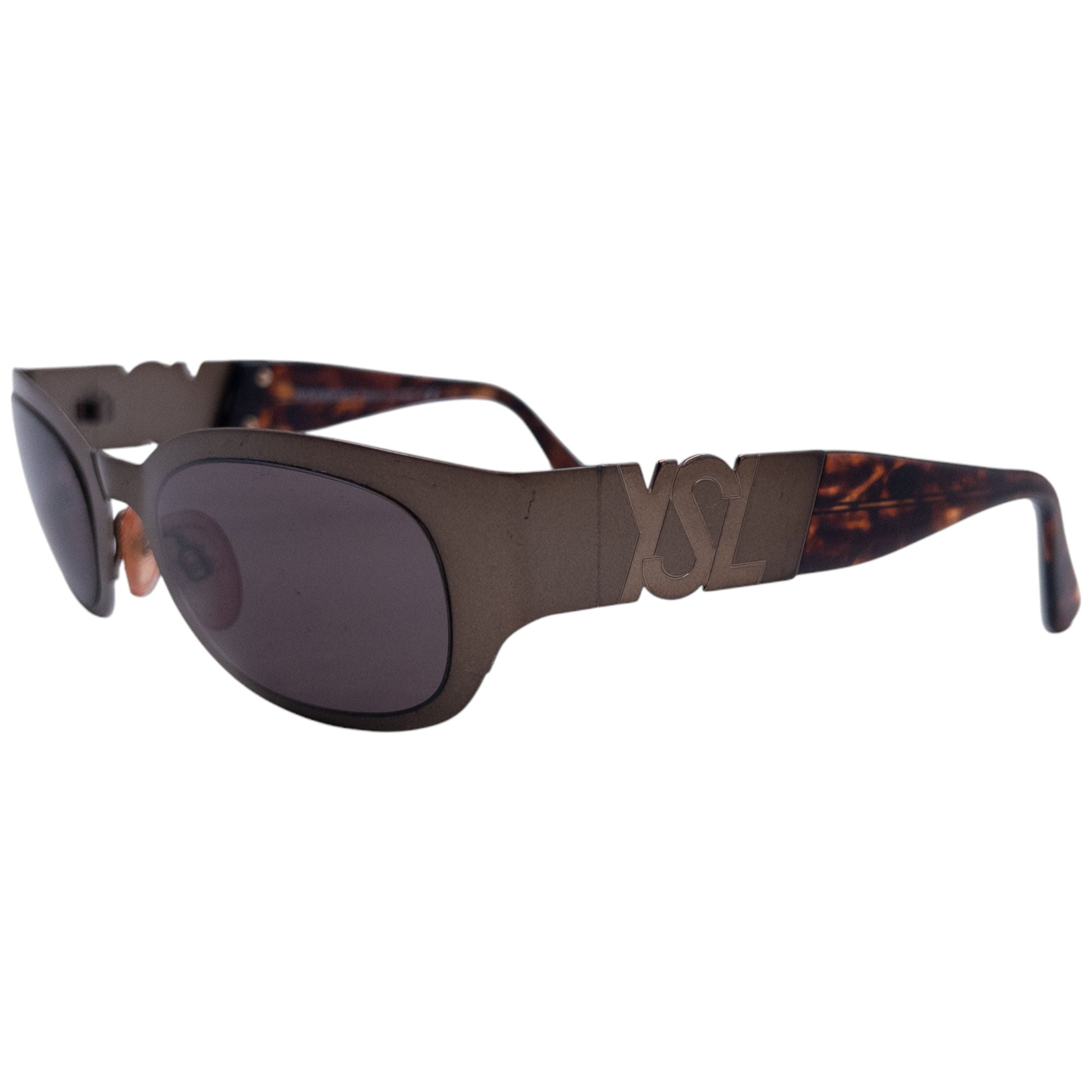 Vintage YSL Yves Saint Laurent Tortoise Shell Sunglasses