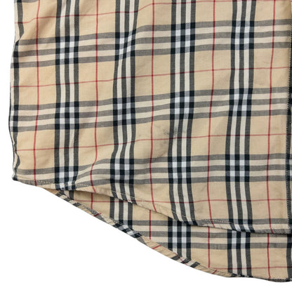 Vintage Burberry Nova Check Long Sleeve Button Up Shirt Size S