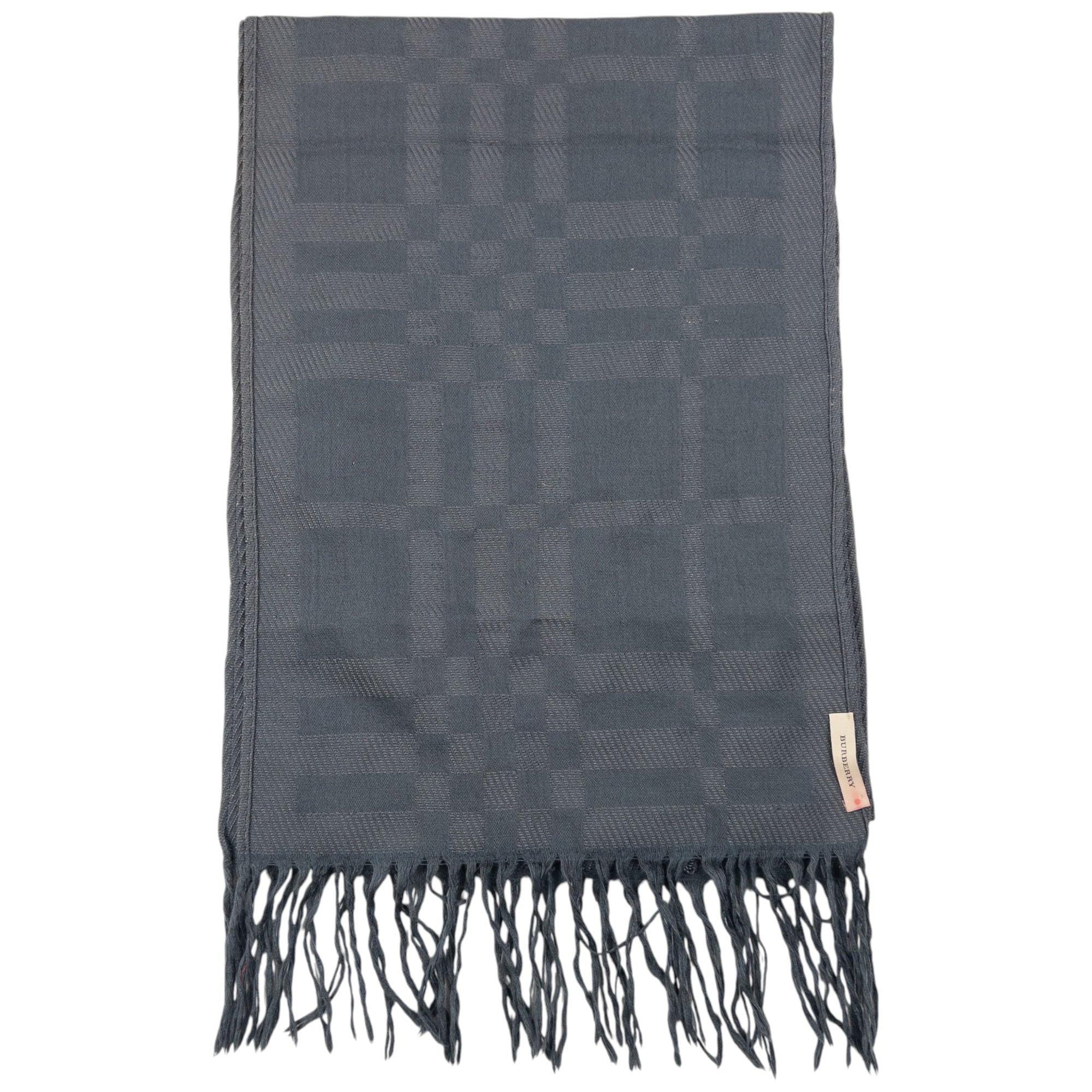 Vintage Burberry Nova Check Tassel Scarf