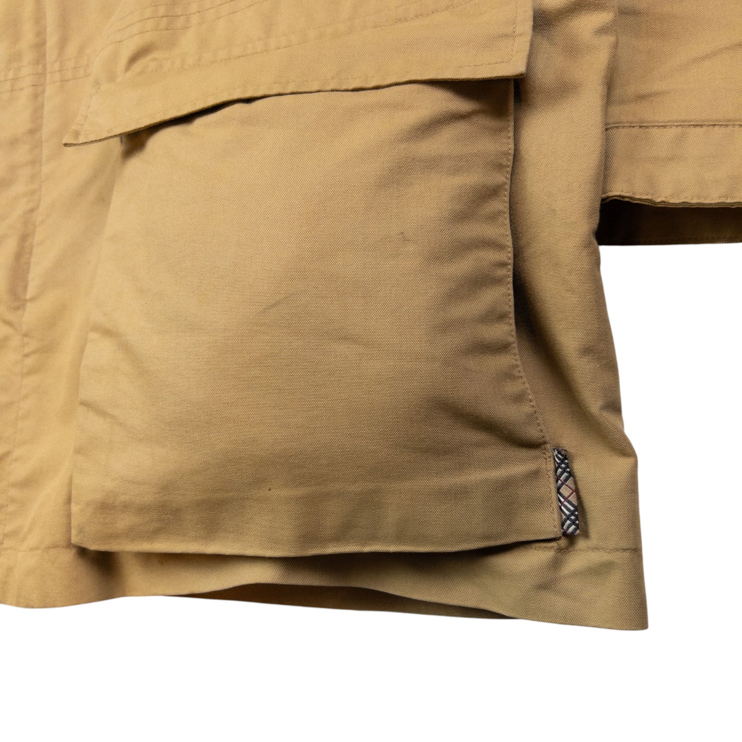 Vintage Burberry Zip Up Cargo Jacket Size XL