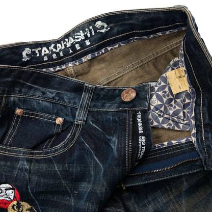 Vintage Big Train Embroidered Japanese Denim Jeans Size W31