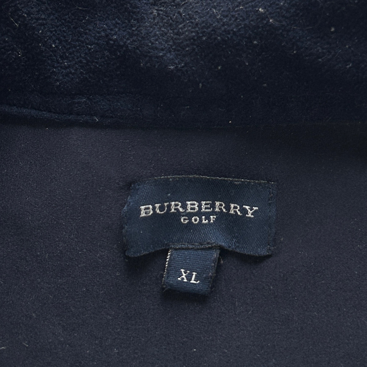 Vintage Burberry Golf Q Zip Fleece Size L
