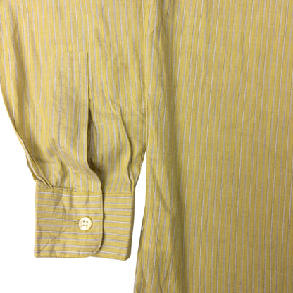 Vintage Issey Miyake Striped Long Sleeve Button Up Shirt Size M