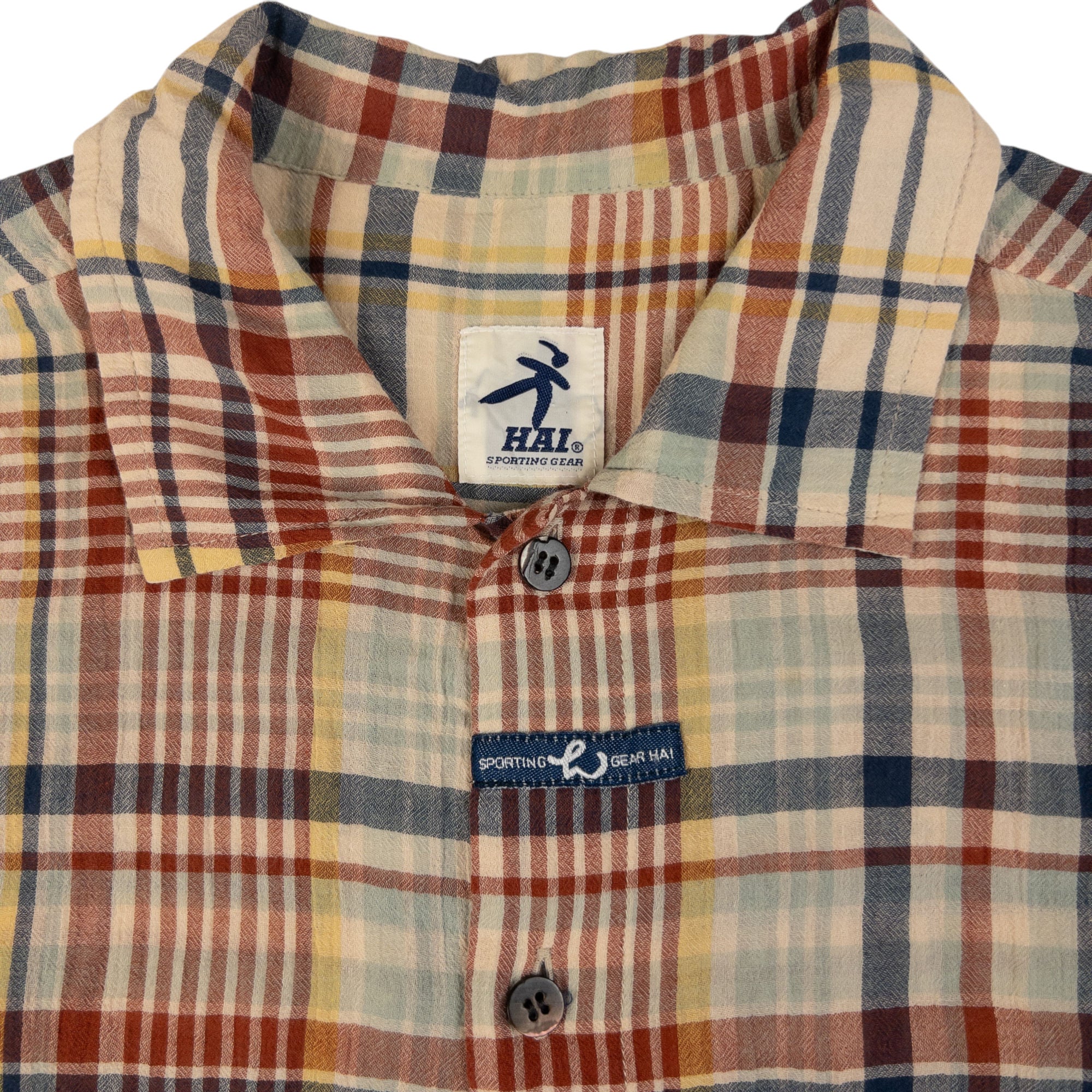 Vintage Hai Sporting Gear By Issey Miyake Short Sleeve Button Up Shirt Size M