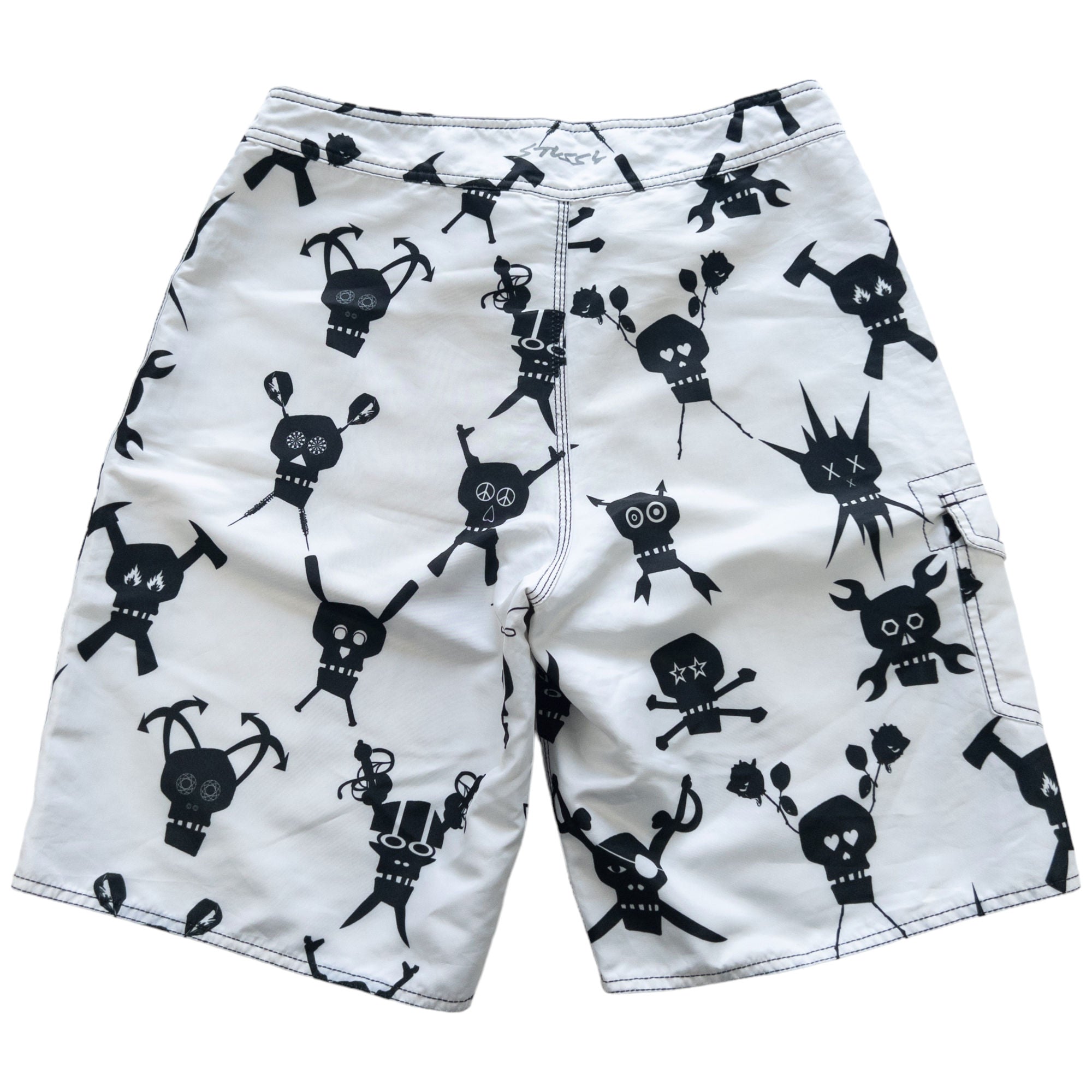 Vintage Stussy Futura Skull Shorts Size W32