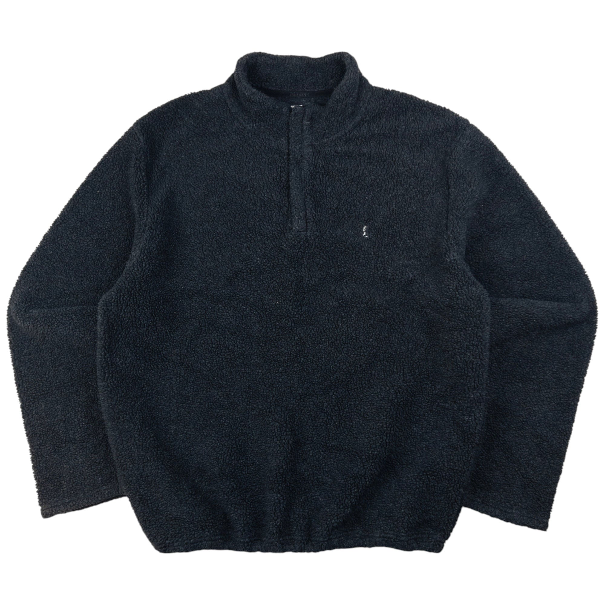 Vintage YSL Yves Saint Laurent Q Zip Fleece Sweatshirt Size XL