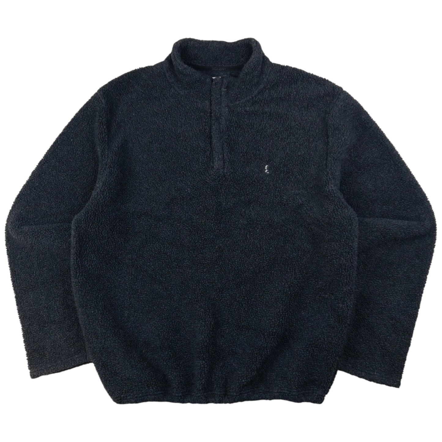 Vintage YSL Yves Saint Laurent Q Zip Fleece Sweatshirt Size XL