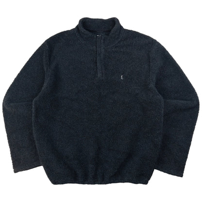 Vintage YSL Yves Saint Laurent Q Zip Fleece Sweatshirt Size XL