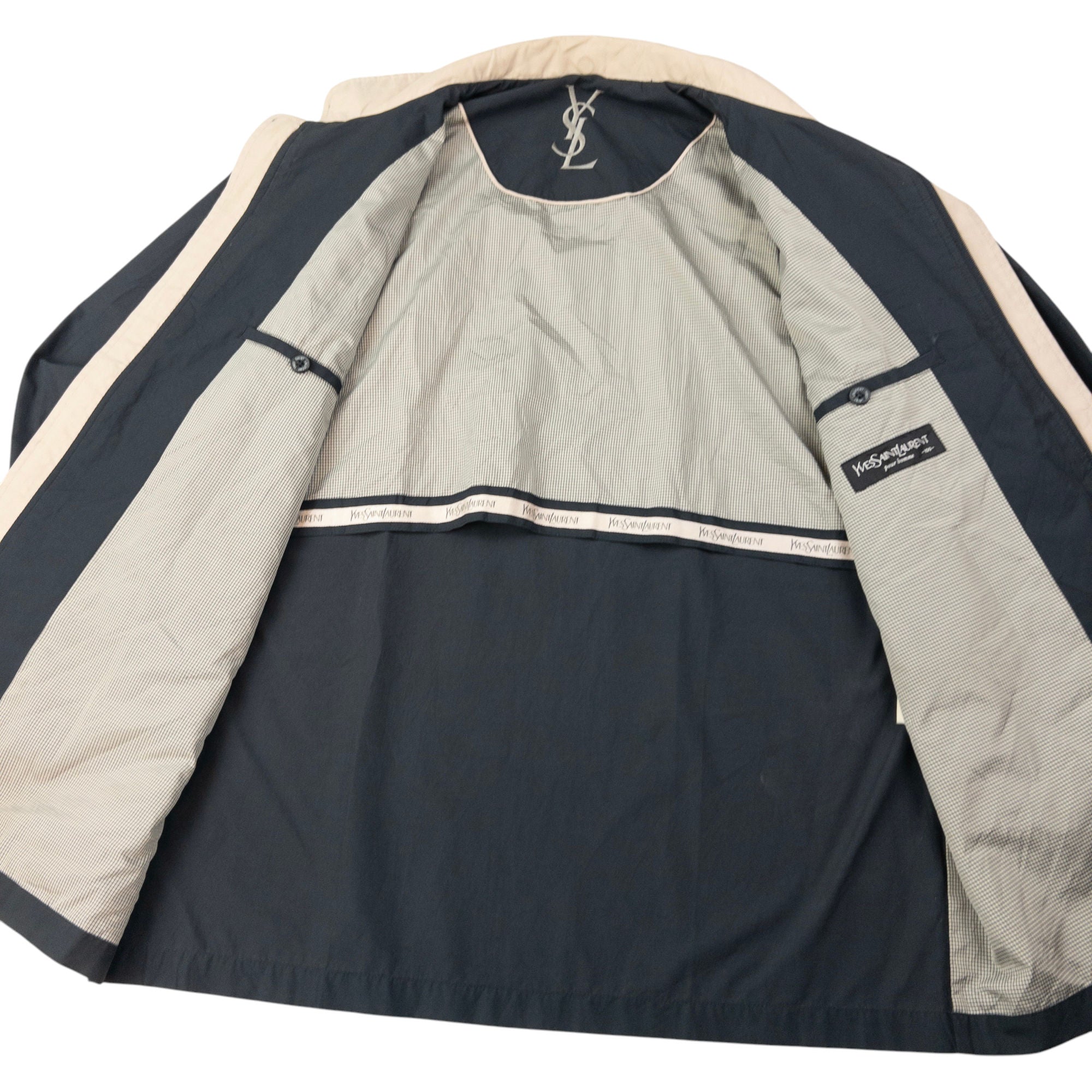 Vintage YSL Yves Saint Laurent Zip Up Jacket Size L