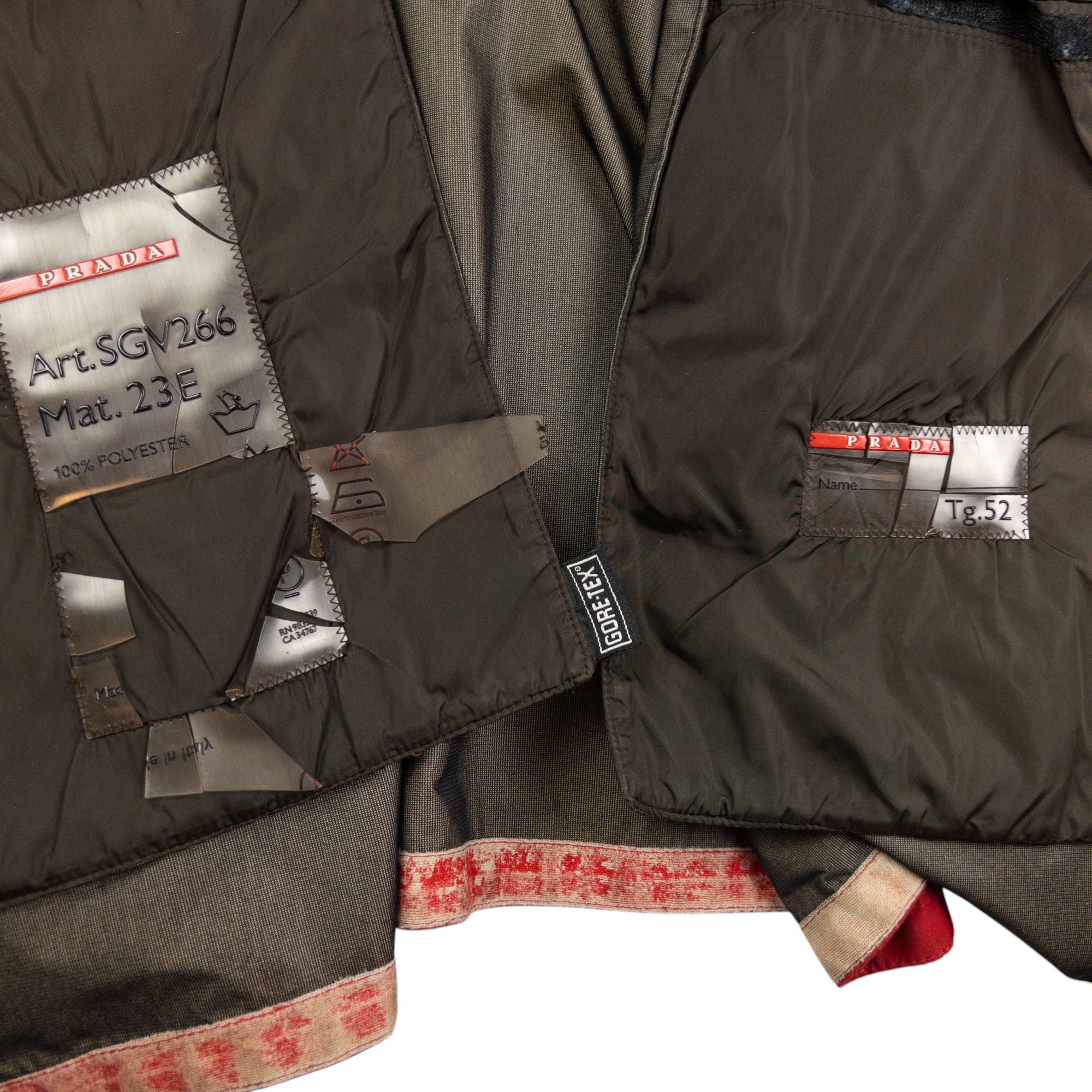 Vintage Prada Sport Goretex Zip Up Jacket Size XL