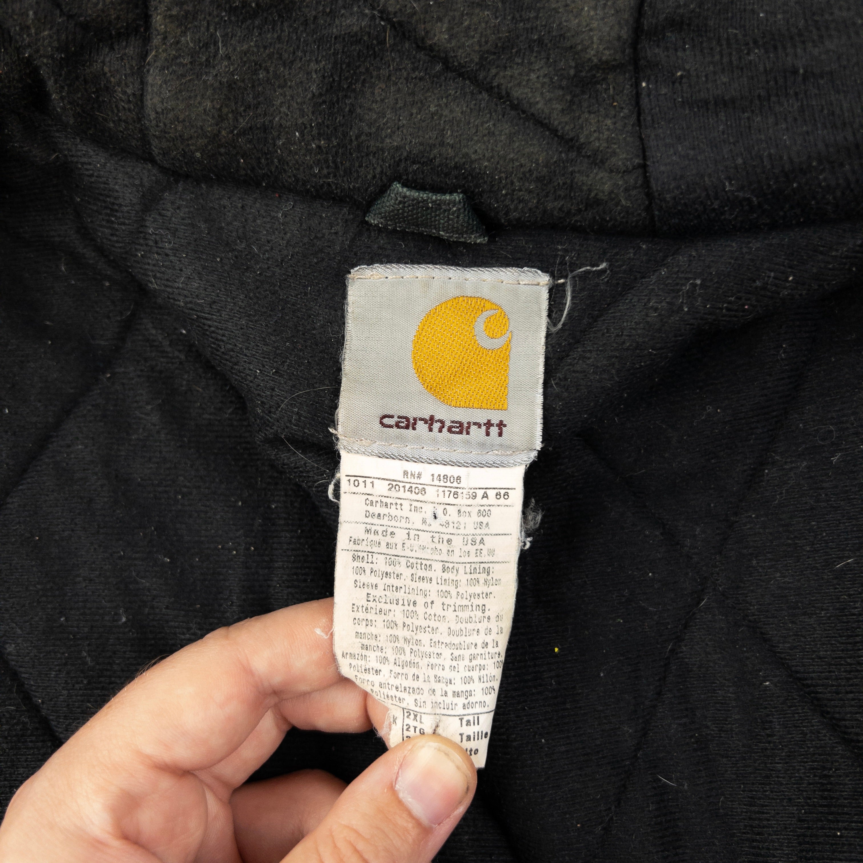 Vintage Carhartt Padded Zip Up Jacket Size XXL