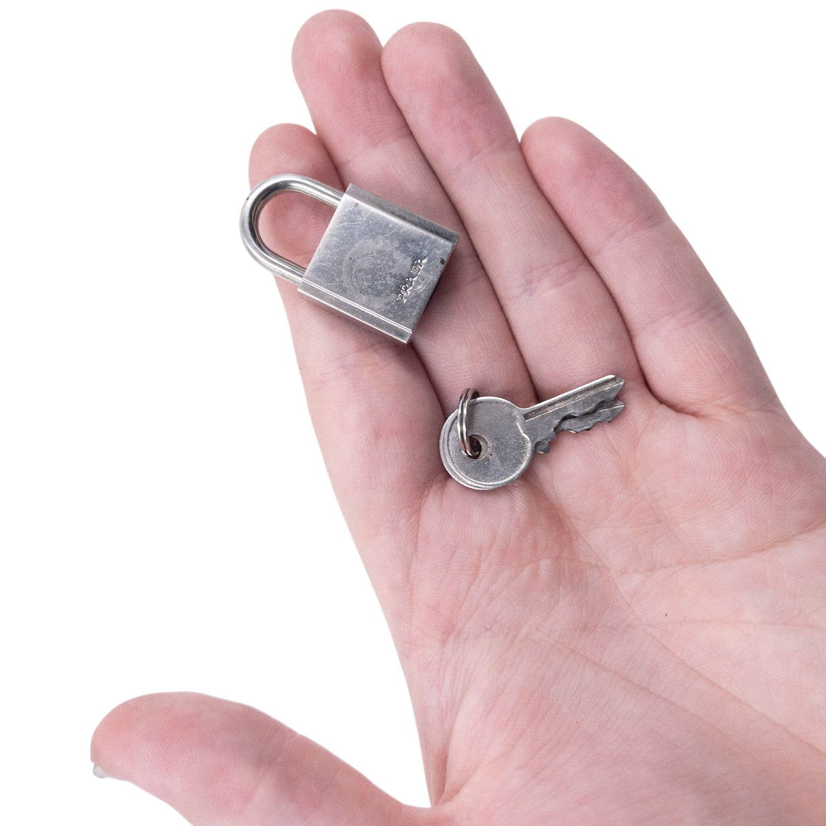 Vintage 2000s Prada Mini Padlock & Key