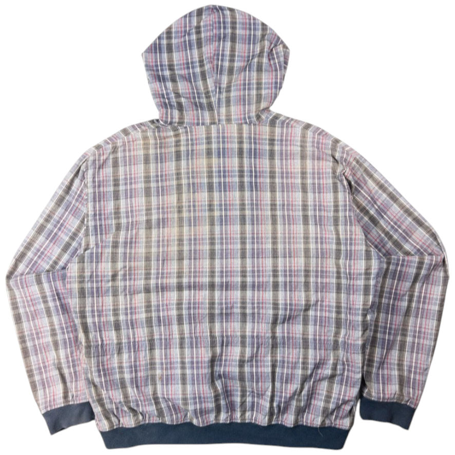 Vintage Yohji Yamamoto Blue Collar Half Button Hoodie Size S
