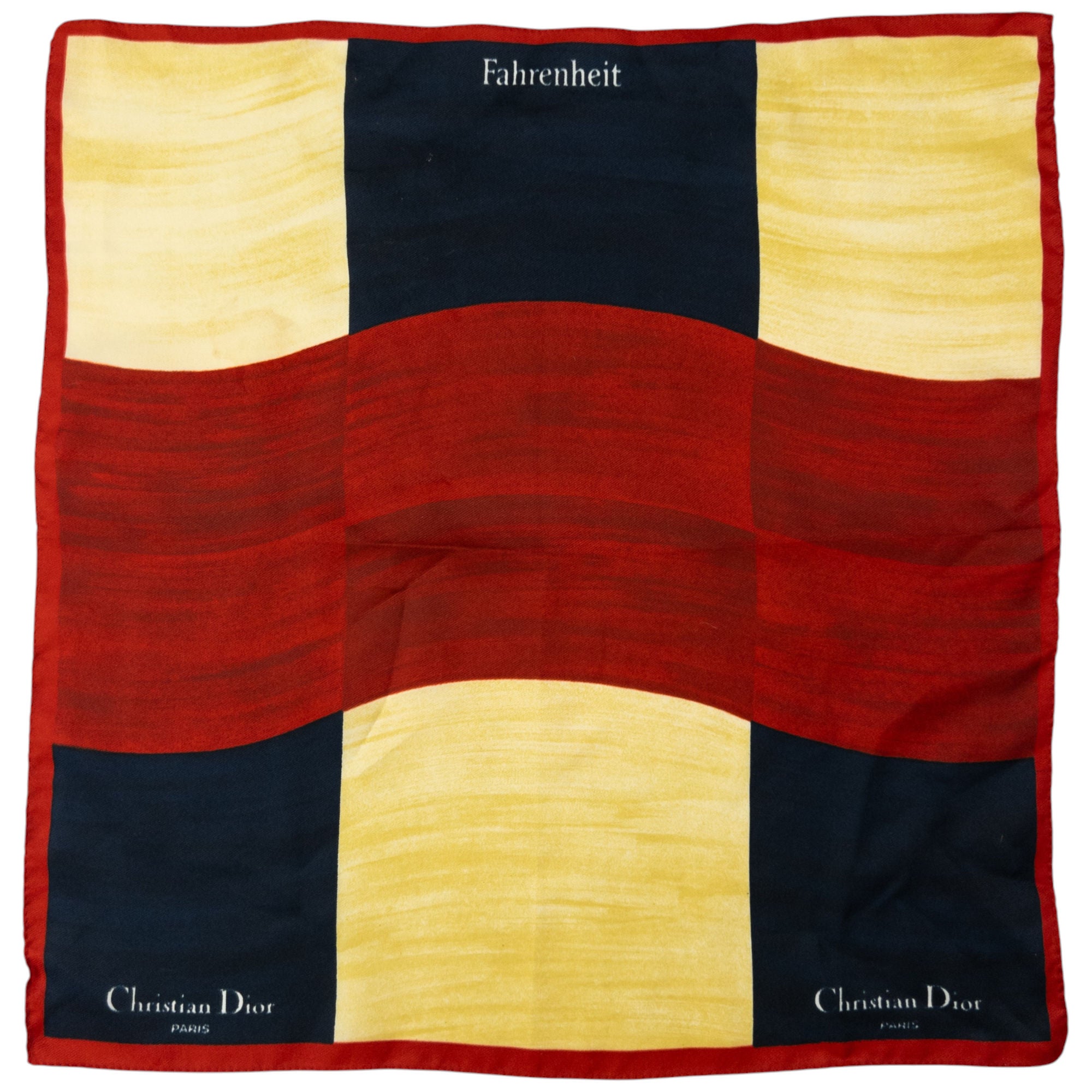 Vintage Dior Fahrenheit Silk Scarf