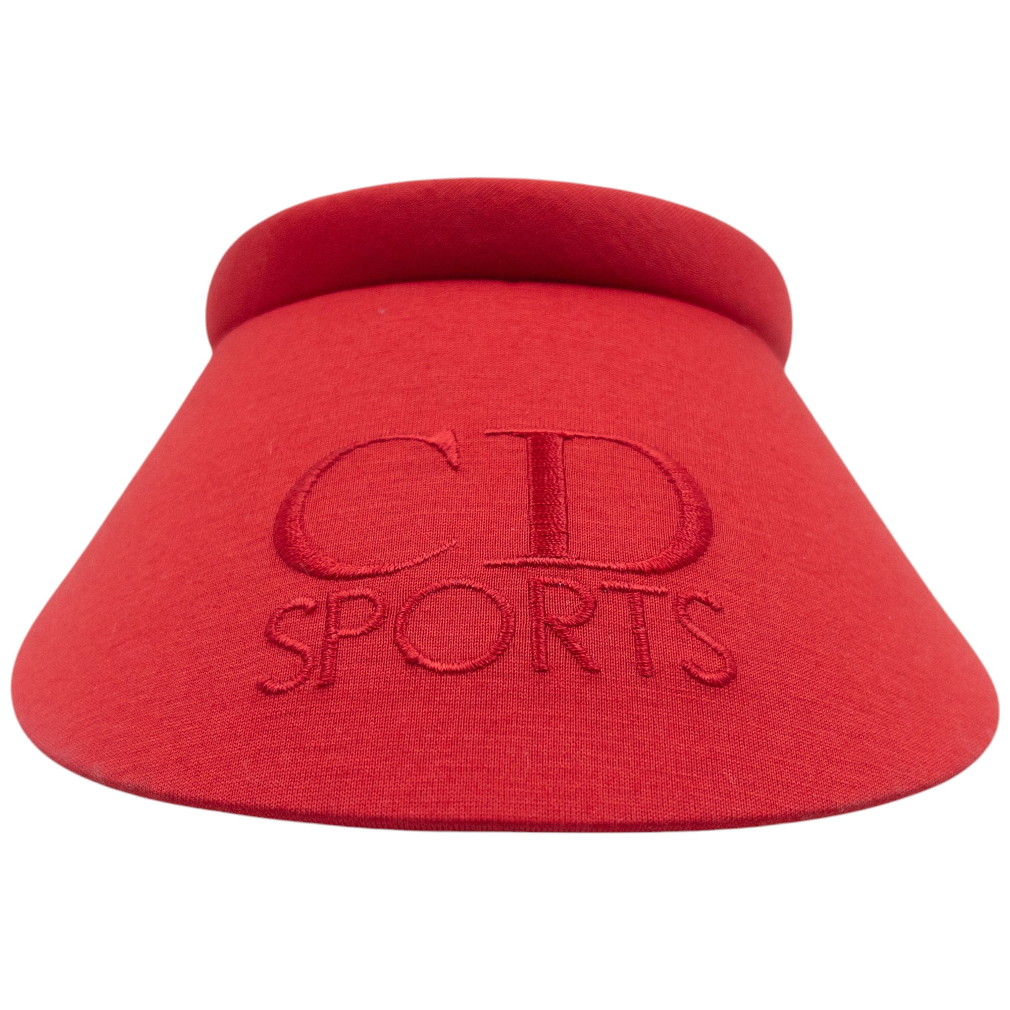 Vintage Dior Sports Embroidered Headband Visor Hat