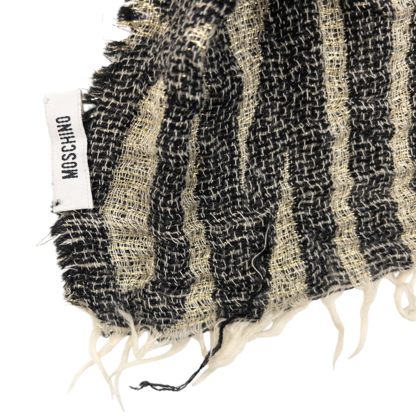 Vintage Moschino Monogram Text Scarf