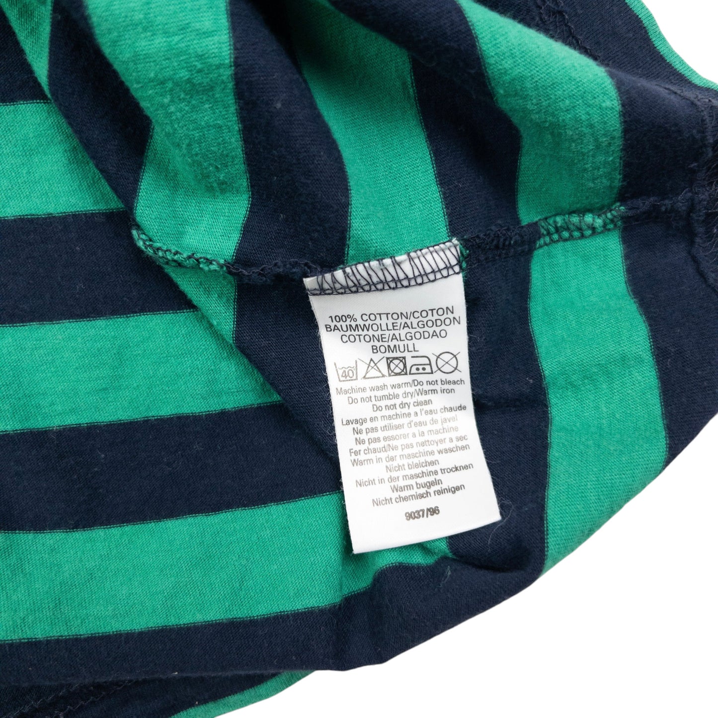 Vintage Burberry Embroidered Striped T Shirt Size S