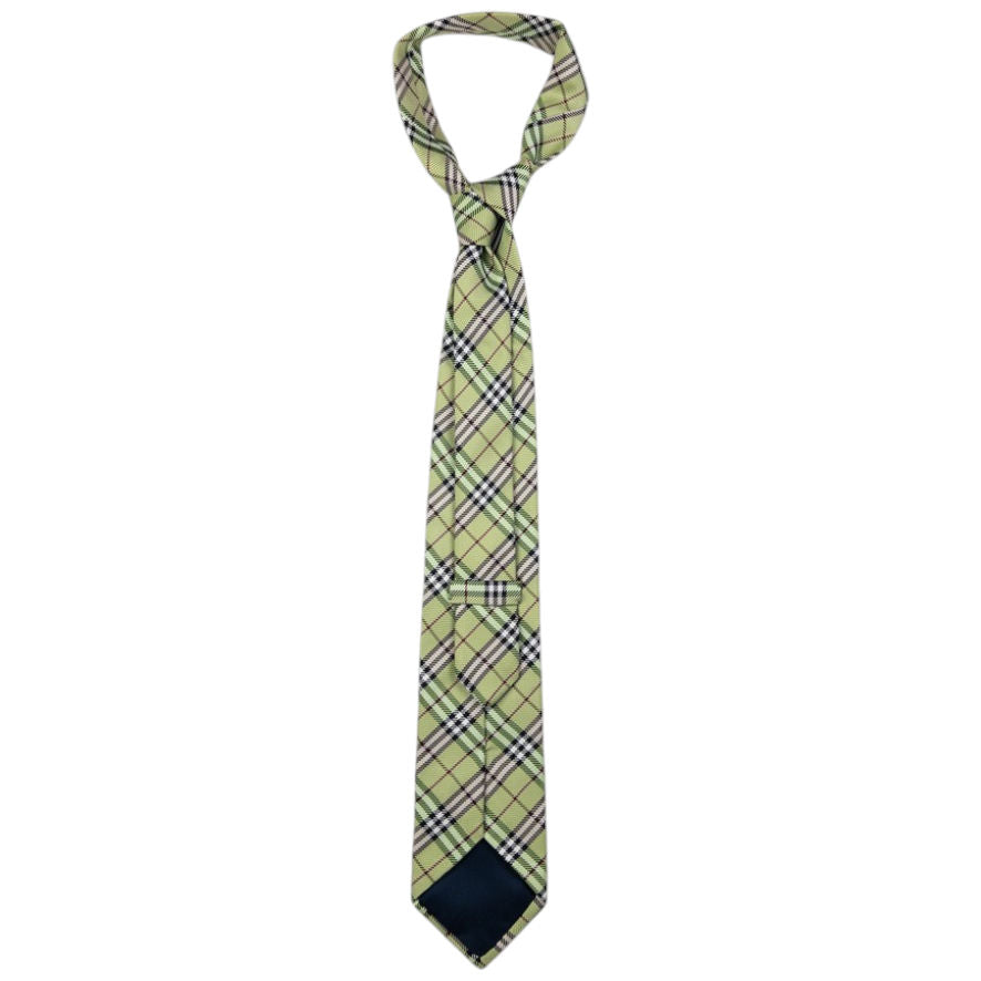Vintage Burberry Nova Check Silk Tie