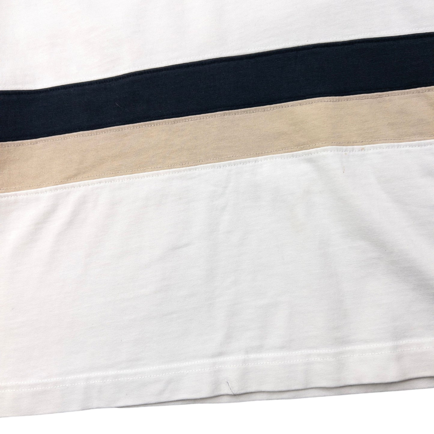 Vintage Burberry Striped Long Sleeve Rugby Polo Shirt Size S